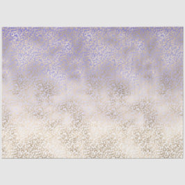 Papel De Seda Impressão de Leopardo Dourado Roxo