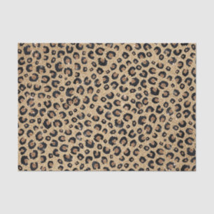 Papel De Seda Impressão de Leopardo Negro brilhante Dourado Ele