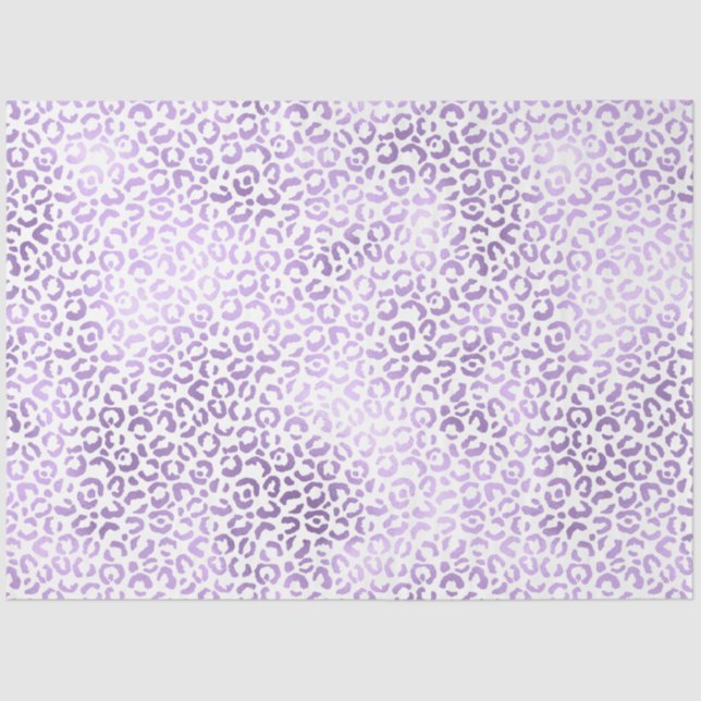 Papel De Seda Impressão de Leopardo Roxo (Frente )