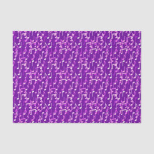 Papel De Seda impressão de Notas Musicais - violeta, roxo, mult