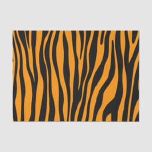 Papel De Seda Impressão de Princeton Orange Zebra