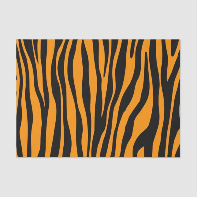 Papel De Seda Impressão de Princeton Orange Zebra (Frente )