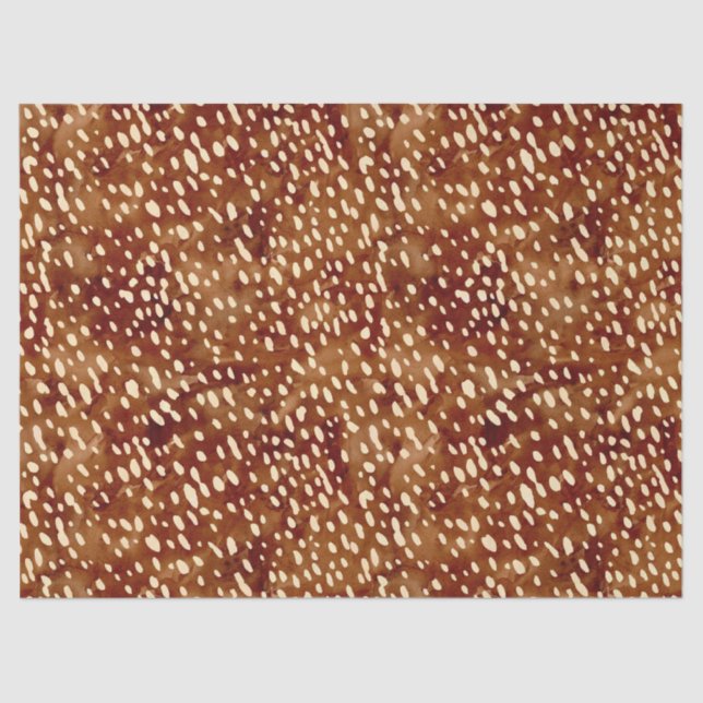 Papel De Seda Impressão de veado de aquarela (Frente )