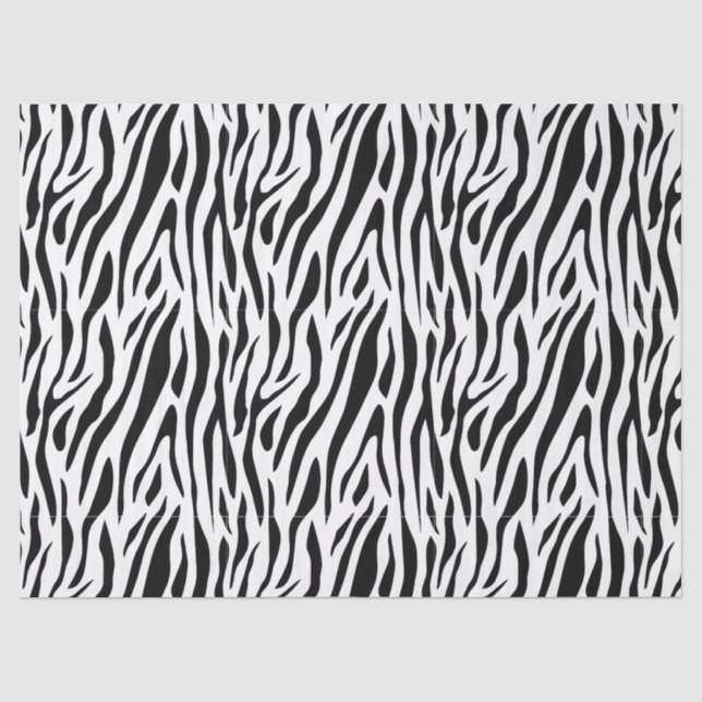 Papel De Seda Impressão de Zebra (Frente )