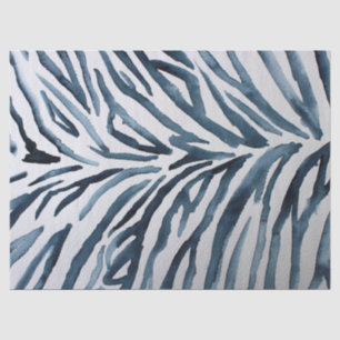 Papel De Seda Impressão de Zebra Branca Negra