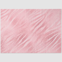 Papel De Seda Impressão de Zebra Rosa Glam