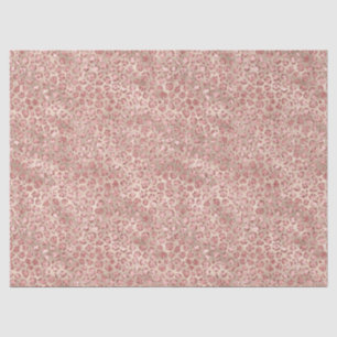 Papel De Seda Impressão do Leopard Luminoso Cor-de-rosa Dourado