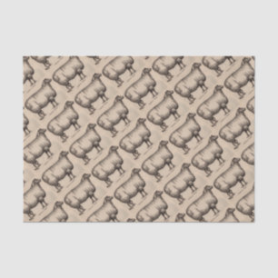 Papel De Seda impressão do século XIX