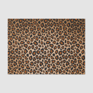 Papel De Seda Impressão em animais de cobre e leopardo preto