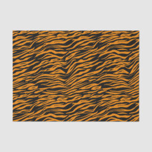 Papel De Seda Impressão em animais de Tigre Preto Laranja Hallo