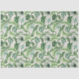 Papel De Seda Impressão em animais tropicais &verde série Design