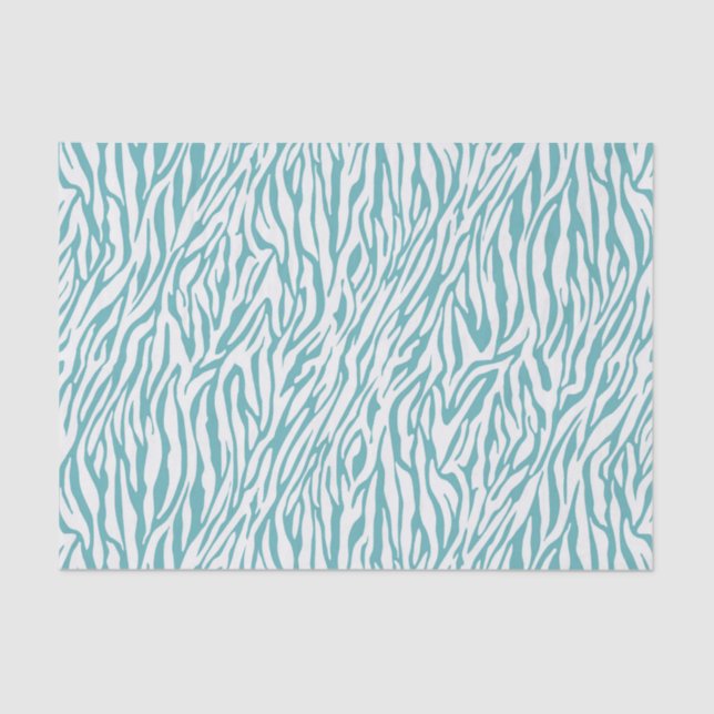 Papel De Seda Impressão em Zebra Branca Aqua (Frente )