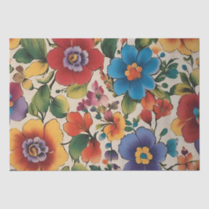 Papel De Seda Impressão Floral Italiana Decoupage / 