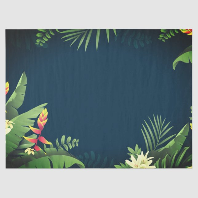 Papel De Seda Impressão havaiano (Frente )