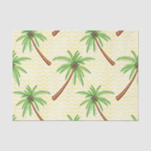 Papel De Seda Impressão Havaiano Palm Trees