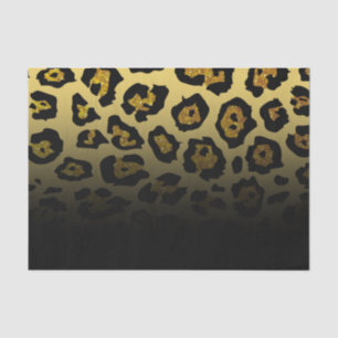 Papel De Seda Impressão Leopard Lítida