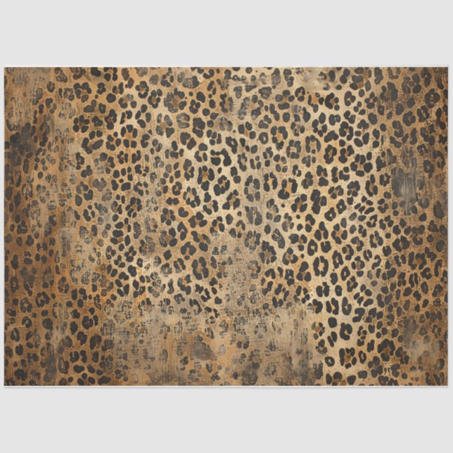 Papel De Seda Impressão Leopardo (Frente )