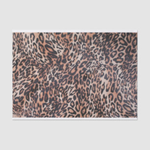 Papel De Seda Impressão Leopardo