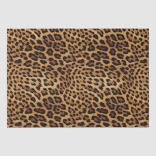 Papel De Seda Impressão Leopardo Chic Brown