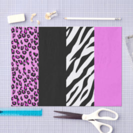Papel De Seda Impressão Leopardo, Impressão Zebra, Impressão Ani