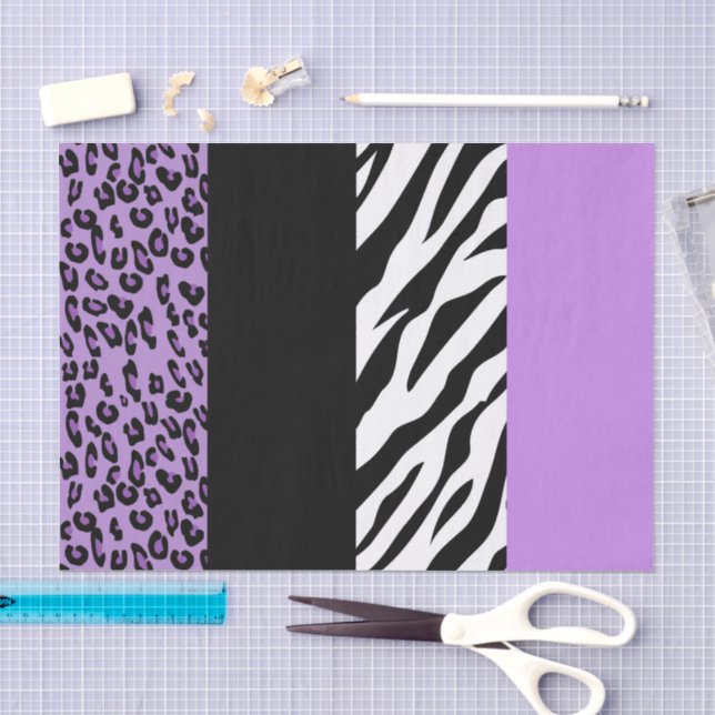 Papel De Seda Impressão Leopardo, Impressão Zebra, Impressão Ani (Arte )
