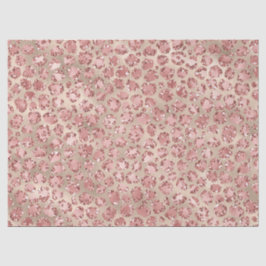 Papel De Seda Impressão Leopardo Rosa-Rosa-Rosa-Dourada brilhant