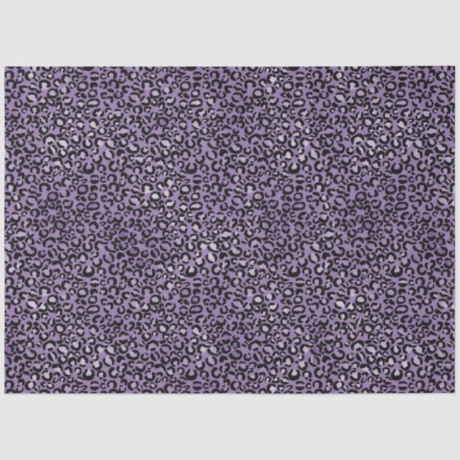 Papel De Seda Impressão Leopardo Roxo (Frente )