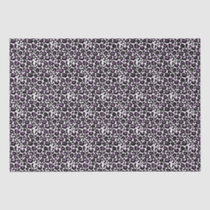 Papel De Seda Impressão Leopardo Roxo Preto