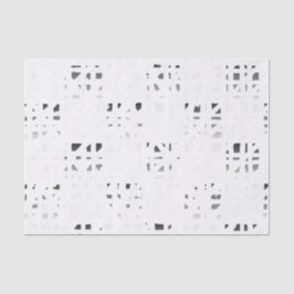 Papel De Seda Impressão preto, branco, cinzento 2 da arte