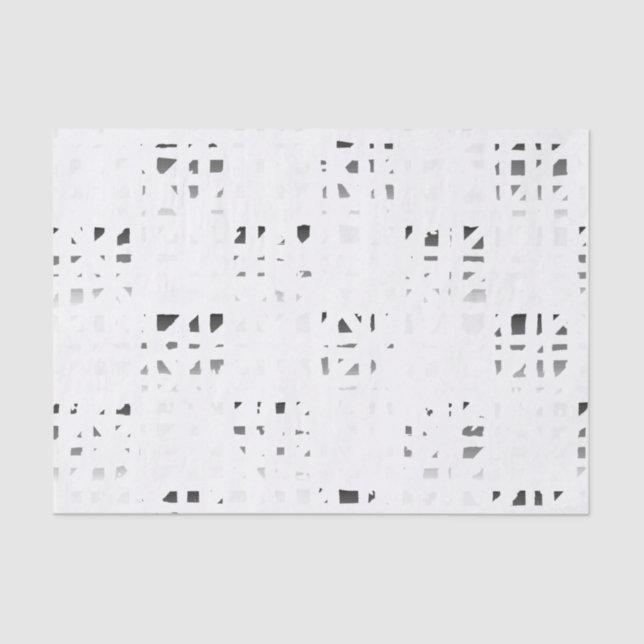 Papel De Seda Impressão preto, branco, cinzento 2 da arte (Frente )