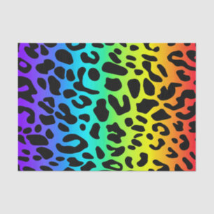 Papel De Seda Impressão Rainbow Lepard