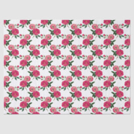 Papel De Seda Impressão Rosa Rosa Rosa Rosa Rosa