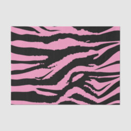 Papel De Seda Impressão Zebra Rosa