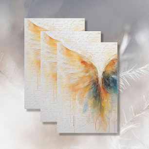 Papel De Seda Impressionismo do Abstrato etéreo Elegante Angel W