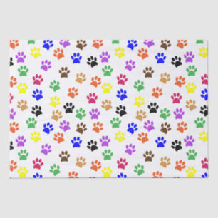 Papel De Seda Impressões coloridas de pata  Personalizado