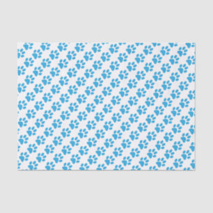 Papel De Seda Impressões de pata azul