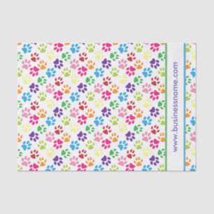Papel De Seda Impressões Multi-Coloridos da pata