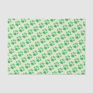 Papel De Seda Impressões verdes da pata