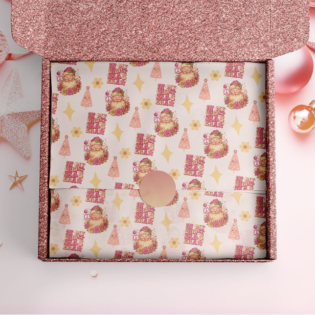 Papel De Seda In My Christmas Era Groovy Santa (Criador carregado)