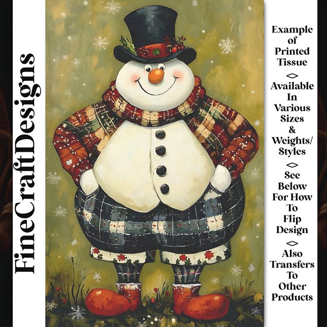 Papel De Seda Incomum Grande Diversão Vestido Neve Homem BB2 Dec (Criador carregado)