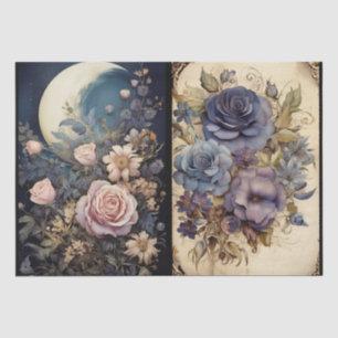 Papel De Seda Incrível Desligamento de Florais Góticos Fantástic