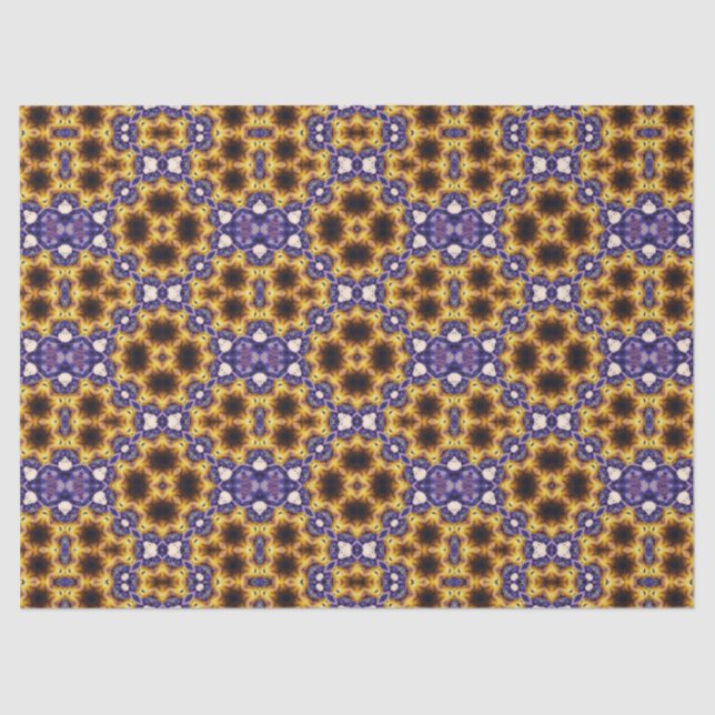 Papel De Seda Indian Mandala Geometric Art Deco Seamless Pattern (Frente )