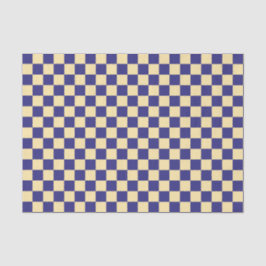 Papel De Seda Indigo and butter checkerboard pattern
