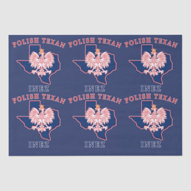 Papel De Seda Inez Polonês Texan (Frente )
