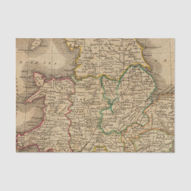 Papel De Seda Inglaterra e Wales 4 (Frente )
