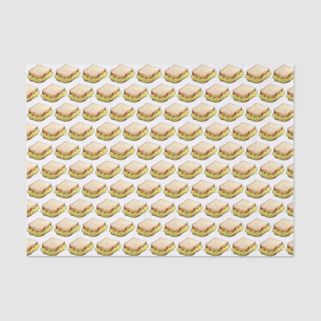 Papel De Seda Inglês Chip Compro Butwich Sandwich Takeaway Comid (Frente )