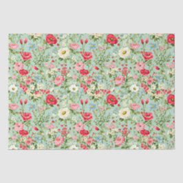 Papel De Seda Inglês Country Wildflower