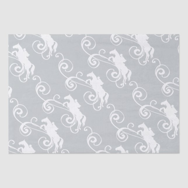 Papel De Seda Inglês - Equestre Flourish (Frente )
