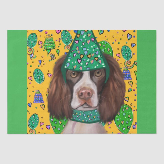 Papel De Seda Inglês Springer Spaniel (Frente )
