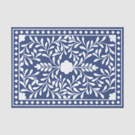Papel De Seda Inky Blue 2 Traditional Bone Inlay Decoupage Paper